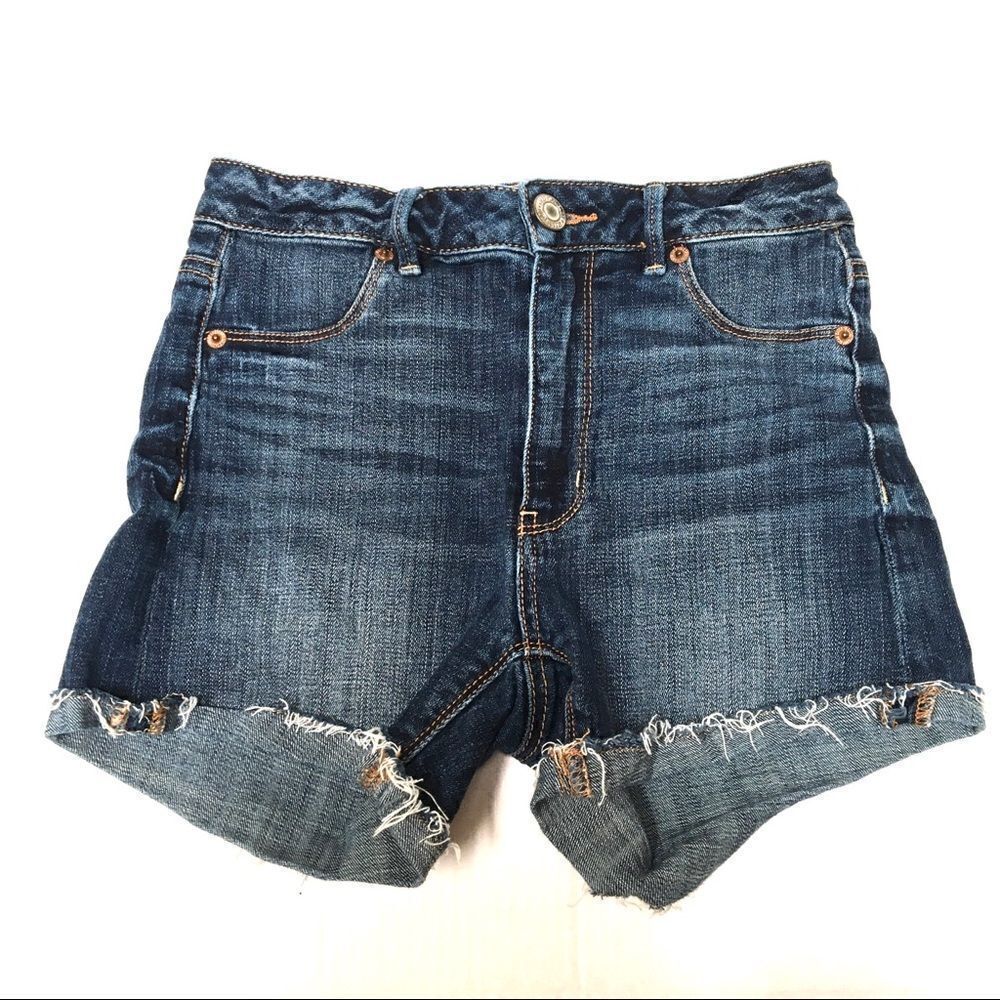 American Eagle Sky High Shortie shorts 0‎
